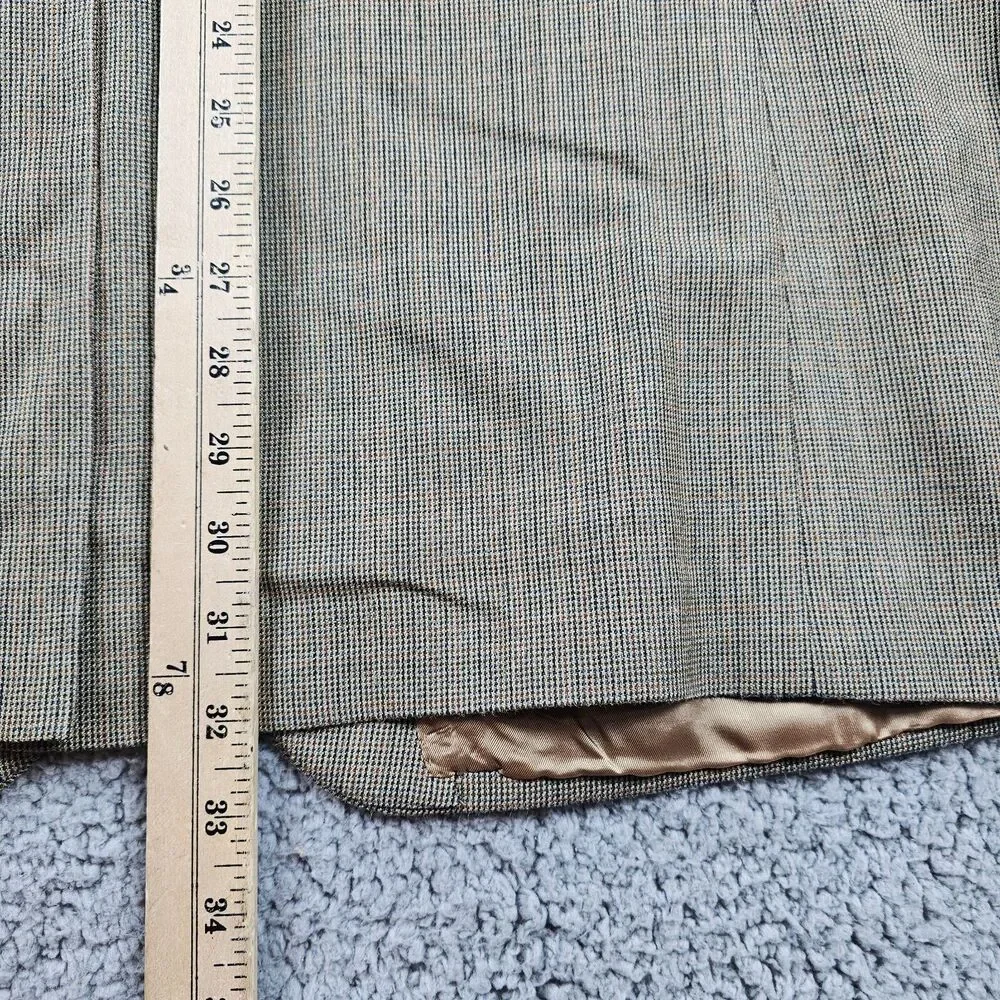 Ralph Ralph Lauren Blazer Jacket Mens 42L Tan Silk Wool Blend Sport Coat